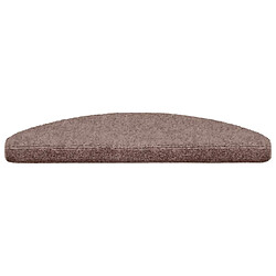 Acheter vidaXL Tapis d'escalier autocollants 65x21x4 cm - Crème