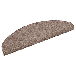 Avis vidaXL Tapis d'escalier autocollants 65x21x4 cm - Crème