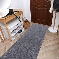 RUGSX Tapis de couloir SANTA FE gris - 50 cm pas cher