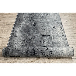 RUGSX Tapis de Couloir Antidérapant Marl - Gris - 80x940 cm pas cher