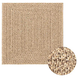 Vidaxl Tapis ZIZUR - 200x200 cm Aspect Jute