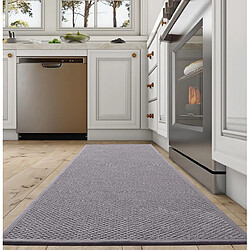 Tapis de Cuisine - Devant Évier Gris 45x70 + 45x120 pas cher