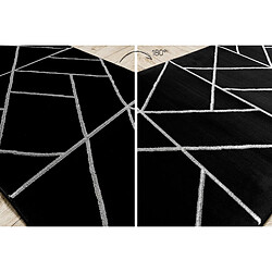 Avis RUGSX Tapis de couloir EMERALD - Noir/argent 120x1000 cm