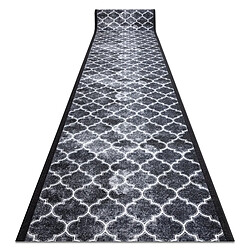 RUGSX CLOVER Gris Tapis de couloir - Antidérapant - 80 x 470 cm - Facile d'entretien