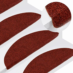 vidaXL Tapis d'escalier Rouge