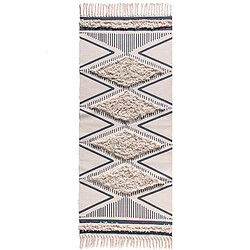 Tapis Universal - Fringues Tapis tissé imprimé à la main - Lavable - Décoration intérieure/bain - Tapis de sol