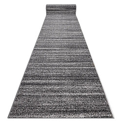 RUGSX Tapis SILVER Sahara gris 80x940 cm Tapis de couloir - Antidérapant - Pratique pour lieux fréquentés