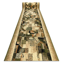 RUGSX Impresja BCF - Olive Tapis de couloir - Polypropylène BCF - Durable et pratique - Facile à nettoyer - 120 x 520 cm