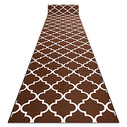 RUGSX Tapis de couloir ANTIDÉRAPANT TRÈFLE MAROCAIN 110x1050 cm Tapis de couloir - Design marocain - Antidérapant - Résistance aux taches