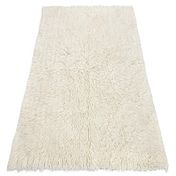 RUGSX FLOKATI En Laine Blanc 130x150 cm