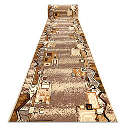 RUGSX TAPIS SZLACZEK Beige Tapis de couloir BCF - Polypropylène - Beige - 110x310 cm - 4 à 5 ans de durabilité