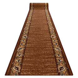 RUGSX Tapis couloir BCF Feliks marron 150x960 cm Tapis en polypropylène - Antidérapant - Usage intensif
