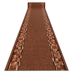 Rugsx Tapis couloir - 67x570 cm - Marron Tapis de couloir antidérapant 67x570 cm - Polypropylène - Facile à nettoyer