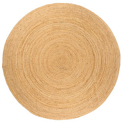 VidaXL Tapis jute rond