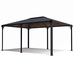Gazebo de jardin 493x359cm gris - 704672 - Martinique - PALRAM