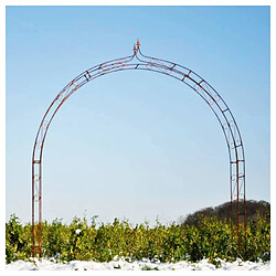 L'Héritier Du Temps Arche Simple Tuteur Arc à Rosiers - Acier Oxydé