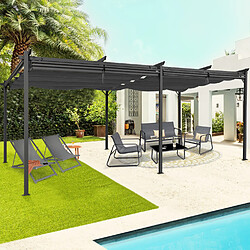 Avis Idmarket MARKET Pergola 3x6 M Gris