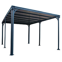 Gazebo de jardin 426x309cm gris anthracite - 704673 - Milano - PALRAM