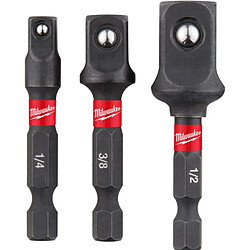 Milwaukee Set de 3 Adaptateurs Shockwave™