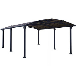 Gazebo de jardin 502x359cm gris anthracite - 705533 - Tucson - PALRAM