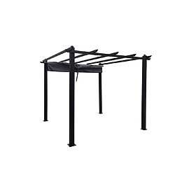 Concept Usine Tonnelle autoportante 3 x 3 m en aluminium et toile grise REGIA