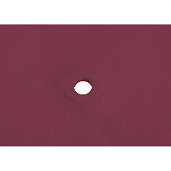 Mendler Baia Toile de Rechange - 3x3m - Bordeaux pas cher