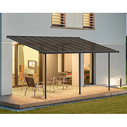 Pergola 16.7m² gris anthracite - 705601 - Capri - PALRAM