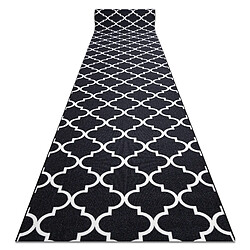 Rugsx 30350 - 133 x 310 cm - Noir Tapis de couloir - Antidérapant - Résistant et durable - 133 cm