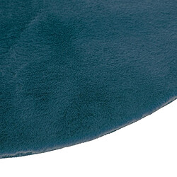 Tapis Rond Doucea - Bleu canard 80 cm