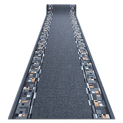 RUGSX BOMBAY Gris Tapis de couloir antidérapant - Bonne solidité des couleurs - Nettoyage simple