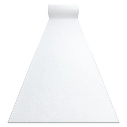 RUGSX Rumba Blanc 60x720 cm Tapis de couloir antidérapant - Polypropylène - Design sobre et fonctionnel - Blanc