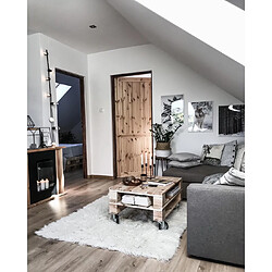 RUGSX Tapis Flokati - Beige pas cher