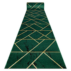 RUGSX Tapis de couloir EMERALD exclusif 1012 glamour marbre vert or 120 cm
