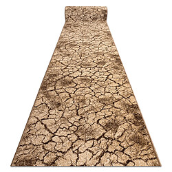 RUGSX Tapis Couloir KARMEL Terra - Noix 80x120 cm