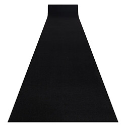 RugSX Tapis de couloir Rumba noir Tapis de couloir - Antidérapant - Polypropylène BCF - Facile à nettoyer - Durable