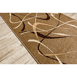 Avis RUGSX Tapis de couloir KARMEL FRYZ - CHOCO noix - 70x670 cm