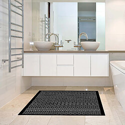 Alter Tapis de salle de bain, 100% Made in Italy, Tapis antitache avec impression numérique, Tapis antidérapant et lavable, Optique - Modèle Addy, cm 62x52