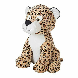 Bigbuy Peluche léopard en doudou - Marron