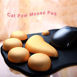 Tapis de souris patte de chat - Rose pas cher