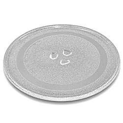 Vhbw Plaque tournante micro-ondes Panasonic Plaque tournante pour micro-ondes - Verre trempé - Monture à Y - Compatible Panasonic NN-K103, NN-K133, NN-SD277