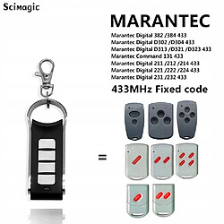 Gupboo Télécommande 433 MHz Marantec - Noir Télécommande pour Marantec - fréquence 433 MHz - compatible multi-appareils