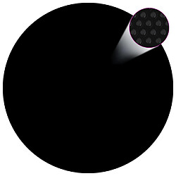 VIDAXL Couverture piscine 549 cm Couverture de piscine solaire - Noir - Diamètre 549 cm - PE à bulles - Économies d'énergie et produits chimiques
