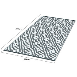 IDMARKET Bahamas Tapis Gris Grand Format pas cher