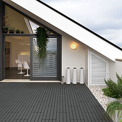 ECD Germany WPC Carreaux de Terrasse - Anthracite