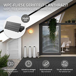 Acheter ECD Germany WPC Carreaux de Terrasse - Anthracite