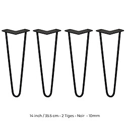 Monstershop pieds épingle à cheveux pour table