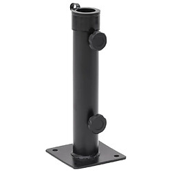 vidaXL Base de parasol acier - Noir