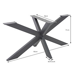 Avis Ml-design pied de table en métal industriel