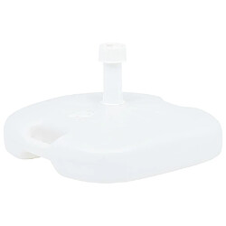 VidaXL Socle de parasol rempli 16 L - Blanc