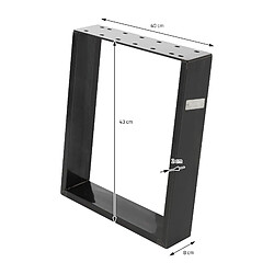 Acheter Ml-design Pieds de table inclinés 80° set de 2